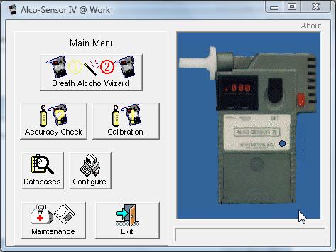 Alco-Sensor IV At Work PC Software